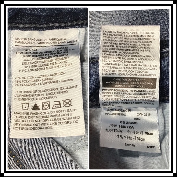 Levi Strauss - Mid Rise Bootcut Jeans 28 X 30 - Picture 8 of 12